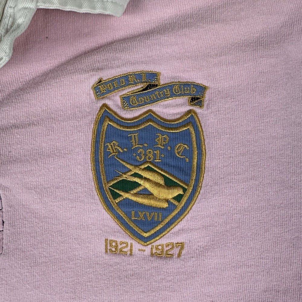 Polo Ralph Lauren Rugby Shirt Mens XL Colorblock Crest Patch Long Sleeve - Picture 3 of 16